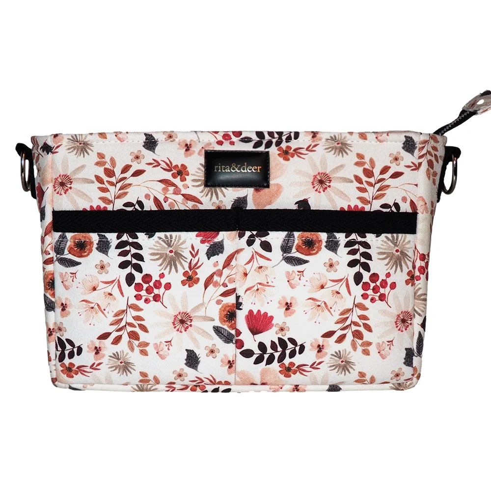 bolso carro organizador de bebé de flores