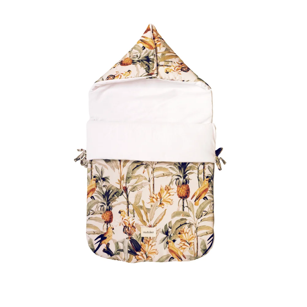 baby carrycot footmuff Tropic Rita and Deer