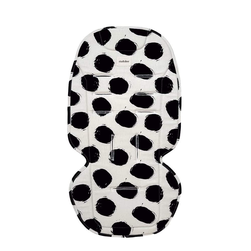 colchoneta joolz bubble dots compatible con joolz hub,aer,geo y day con lunares negros