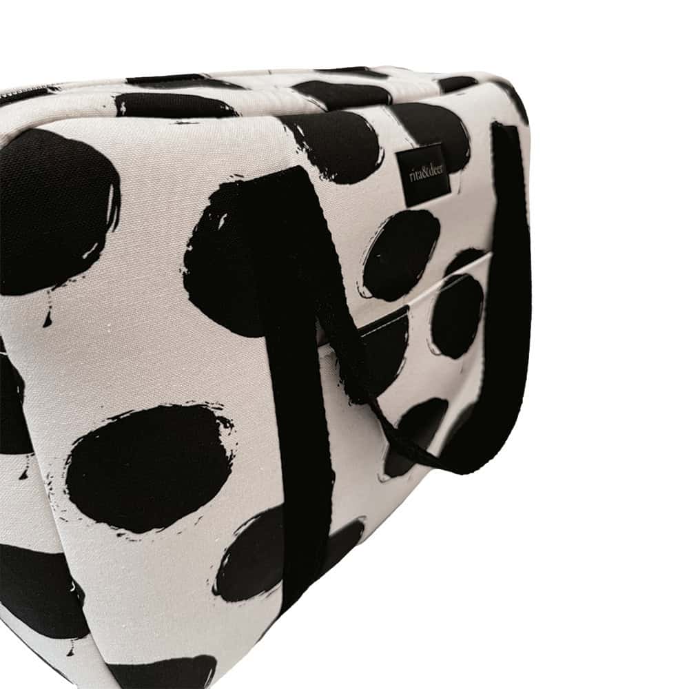 bolsa-maleta-maternidad-hospital-bubble-dots-maleta-rita-and-deer bolsa de maternidad de hospital o bolsa de viaje para bebé con estampado de lunares