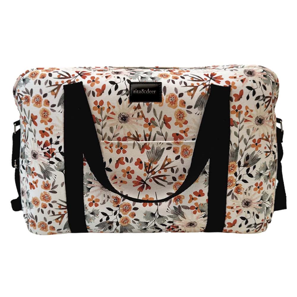 bolsa maternidad hospital estampada botanical de rita and deer
