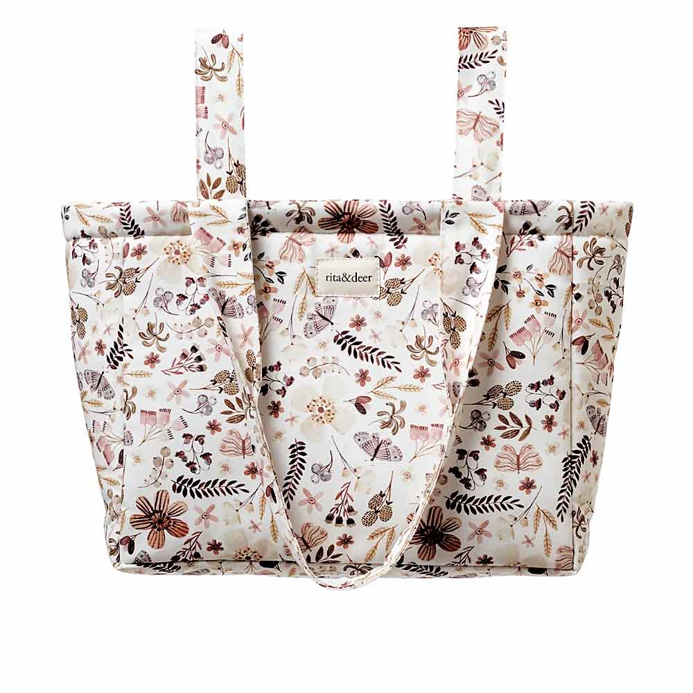 bolso carro bebe panera estampado mariposas butterfly