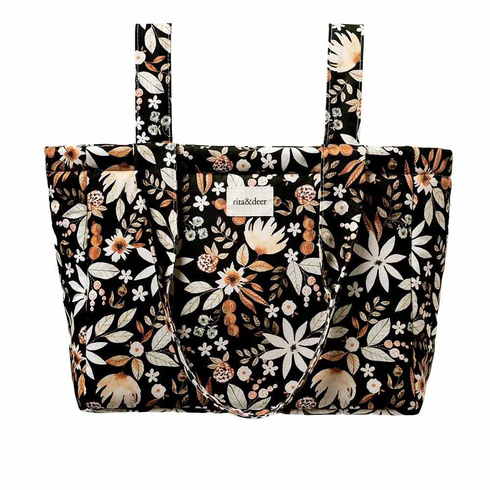 bolso carro bebe panera black garden rita and deer