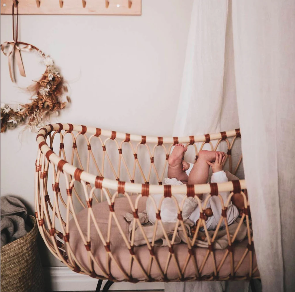 cunas de bebé de bermbach handcrafted con un diseño original y moderno fabricado con ratán 
