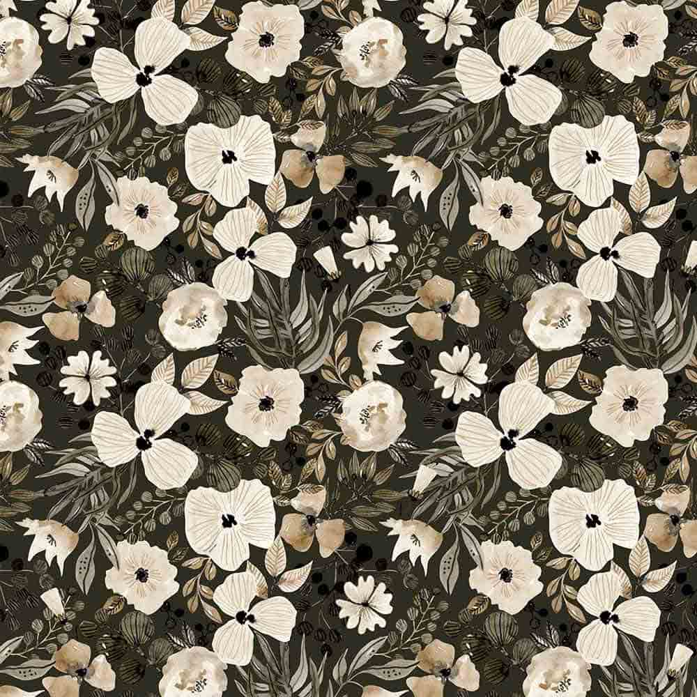 colchoneta bugaboo universal green forest de color verde de fondo y estampado de flores