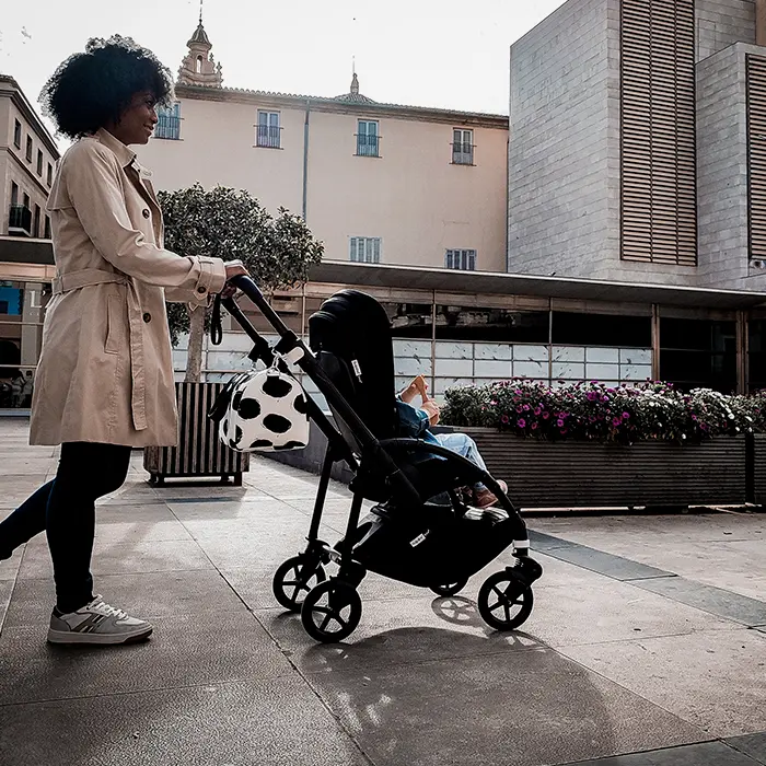 bolsos para carro de bebe bugaboo de diseño y fabricado en algodón orgánico de rita and deer