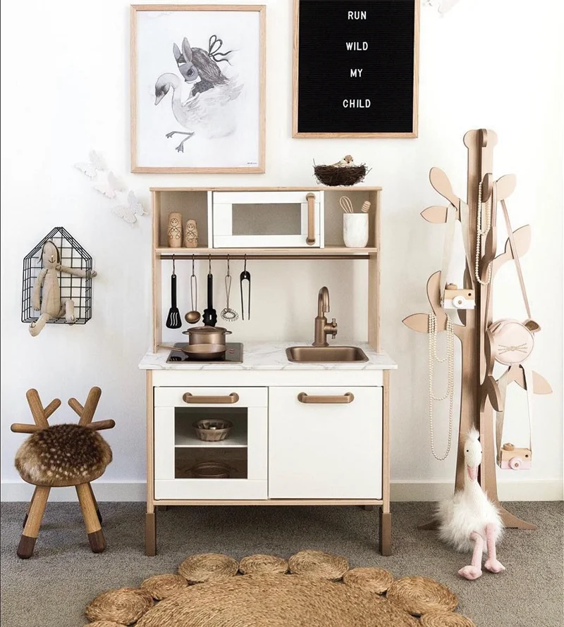 cocina de juguete ikea duktig de madera para bebes y ninos