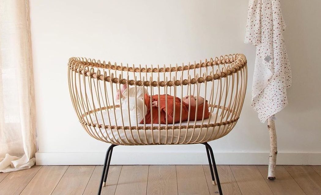 Original and modern Bermbach handcrafted wicker baby cribs from a German brand. Original and designer high-end baby cribs.
