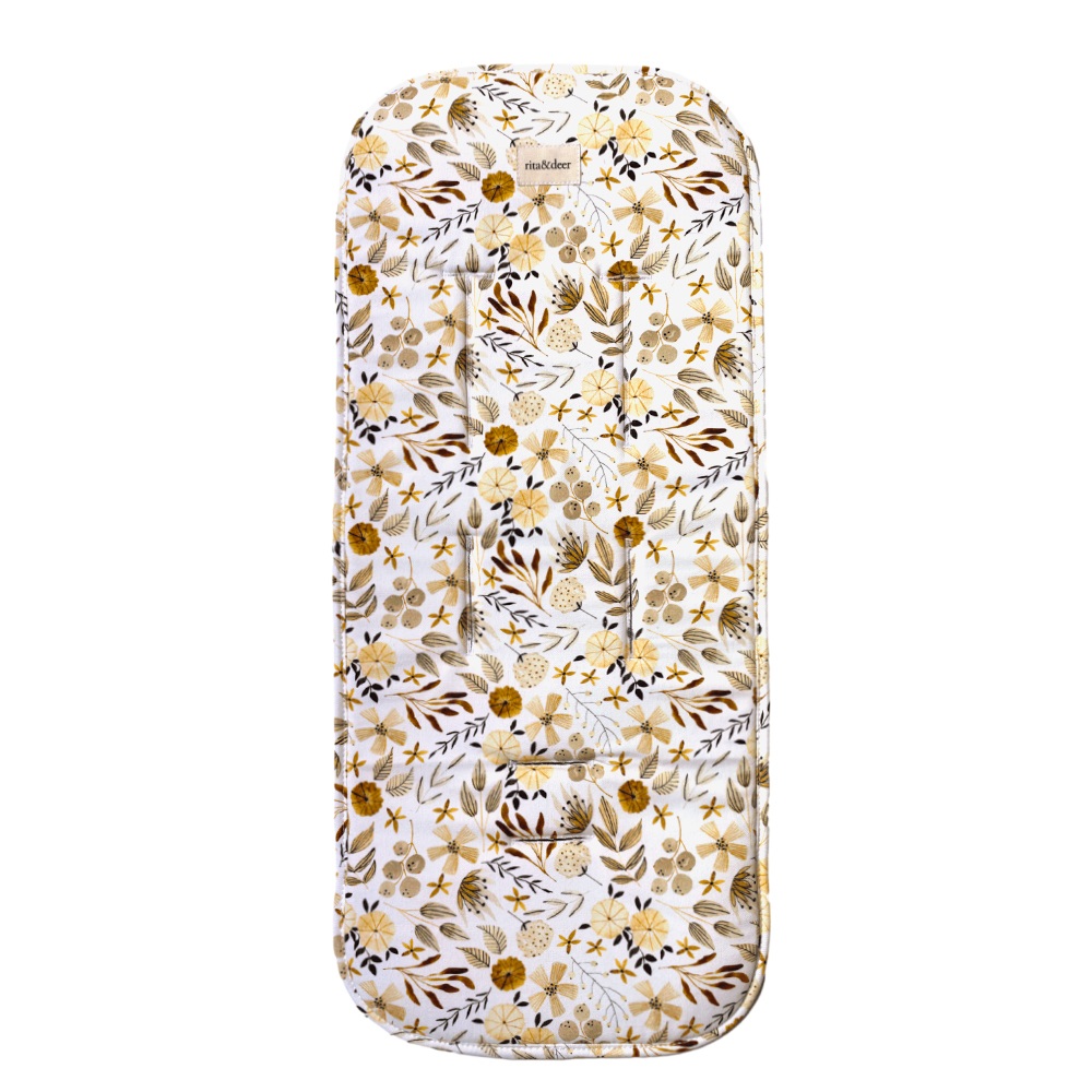 colchoneta para carro de bebé universal estampado de flores bloom colchoneta para carro de bebé originl y diferente para bugaboo, joolz, cybex y muchas marcas de cochecitos de bebé
