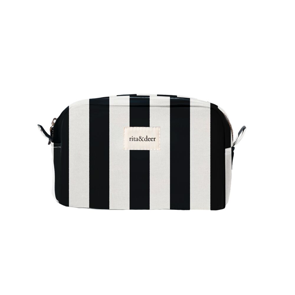 neceser de bebé pequeño rayas negras the striped.