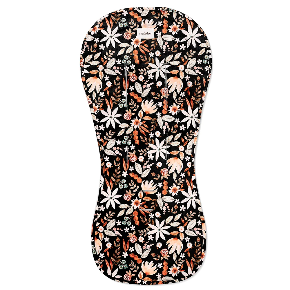 colchoneta bugaboo dragonfly black garden para carro bebe o silla de paseo