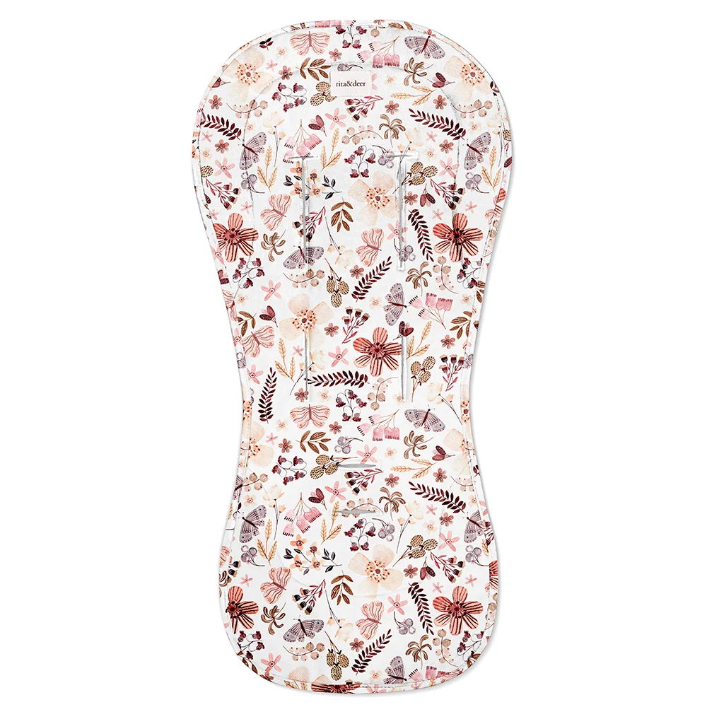 colchoneta bugaboo dragonfly estampado butterfly para carro bebe o silla de paseo