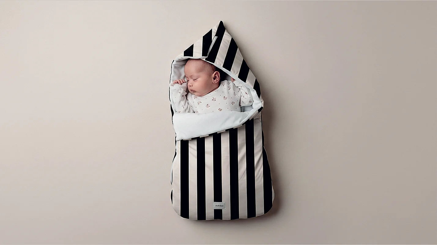 sacos o saco para capazo de bebe original moderno y exclusivo con estampados de flores, animales con tejidos antimanchas e impermeables cfabricados con algodón 100% orgánico.